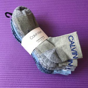 Calvin Klein 6 Pairs Men Cushion Quarter Cut Socks